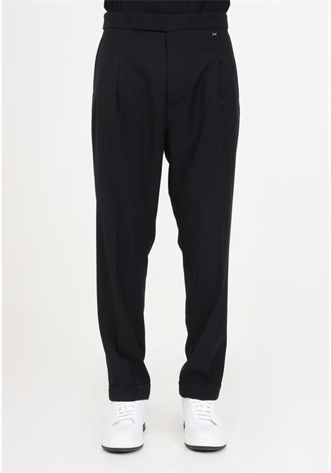 Black men's trousers with pleats IM BRIAN | PA2857009